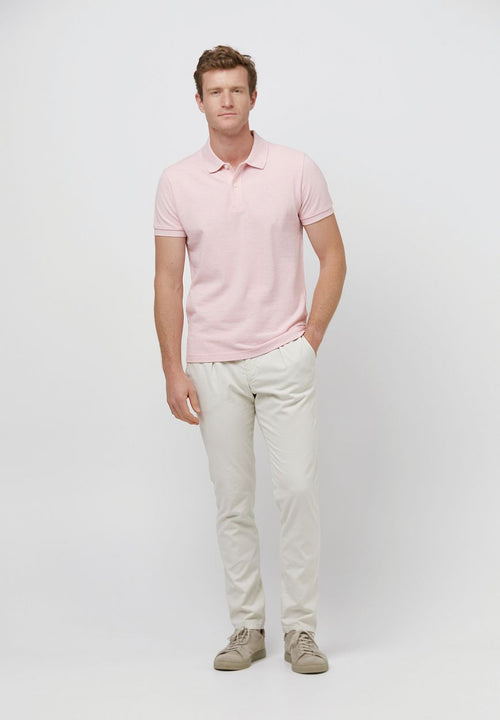 Profuomo piqué poloshirt roze