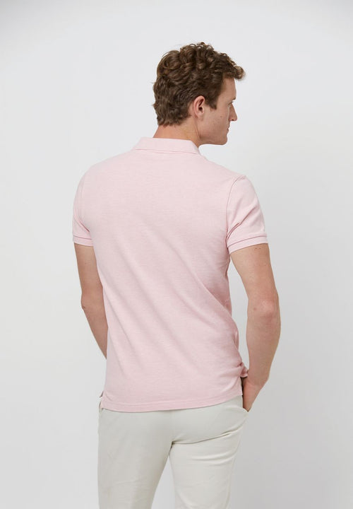 Profuomo piqué poloshirt roze