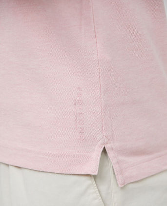 Profuomo piqué poloshirt roze