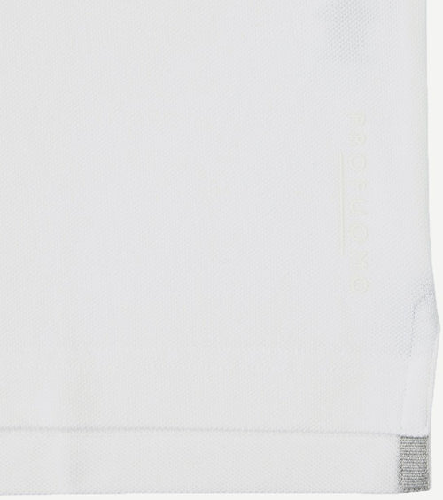 Profuomo piqué poloshirt wit