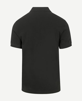 Profuomo piqué poloshirt zwart