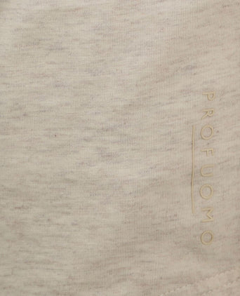 Longsleeve polo beige melange
