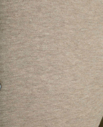 Knitted poloshirt beige