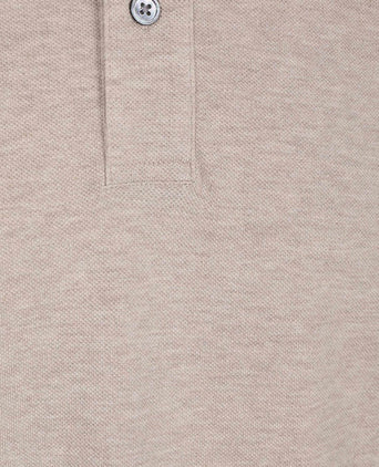 Piqué poloshirt beige