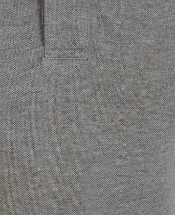 Piqué poloshirt melange grijs