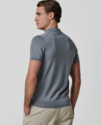 Poloshirt luxury basic blauw