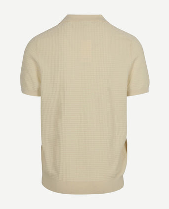 Poloshirt riva structure ecru