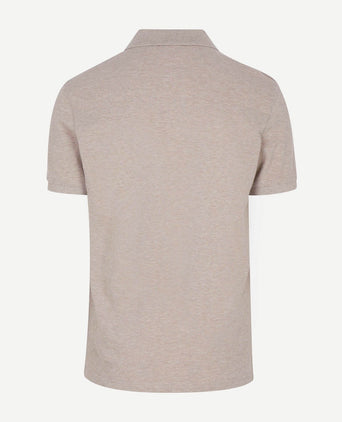 Piqué poloshirt beige