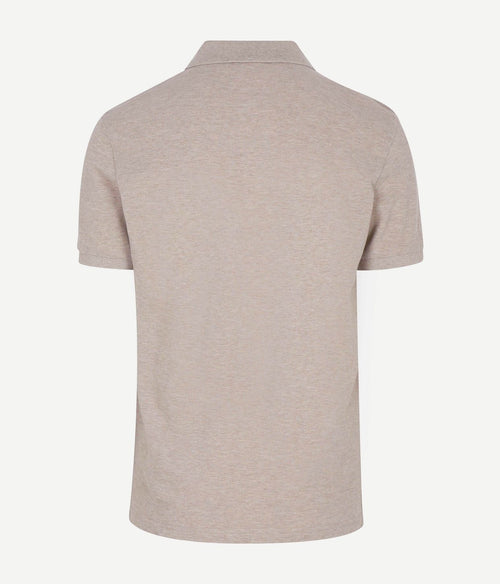 Piqué poloshirt beige