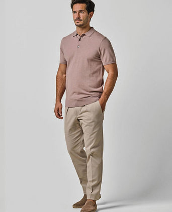 Poloshirt luxury basic roze