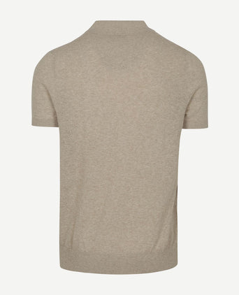 Profuomo poloshirt linen blend beige