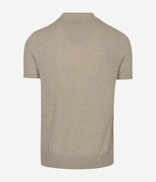 Profuomo poloshirt linen blend beige
