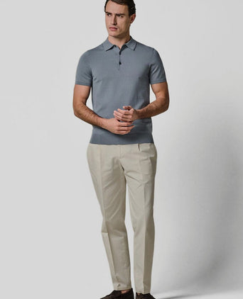 Poloshirt luxury basic blauw