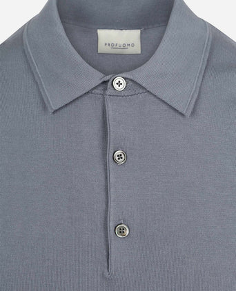 Poloshirt luxury basic blauw