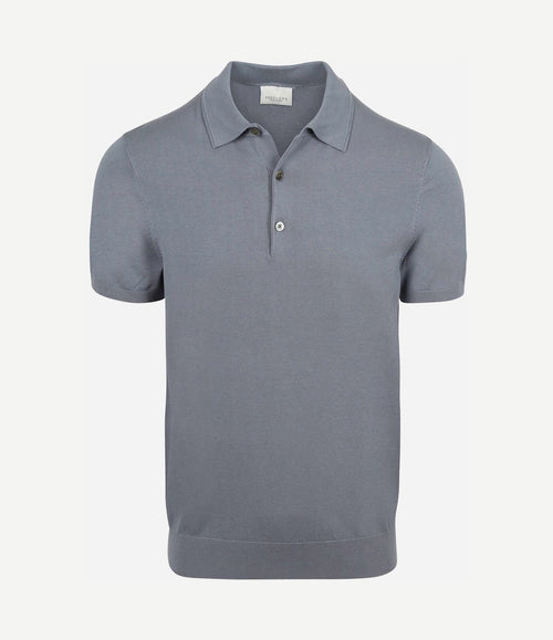 Poloshirt luxury basic blauw