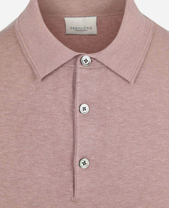 Poloshirt luxury basic roze
