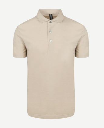 Poloshirt luxury knitted beige