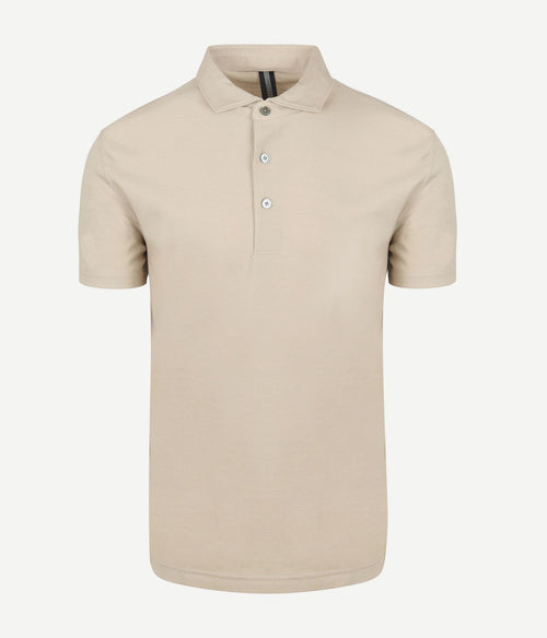 Profuomo poloshirt luxury knitted beige