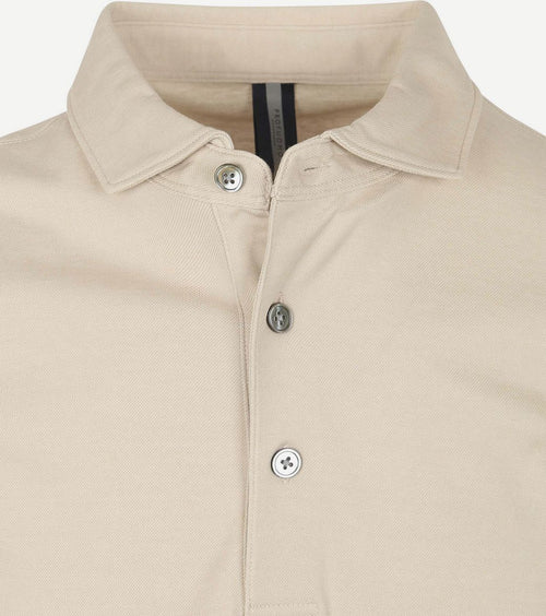 Profuomo poloshirt luxury knitted beige