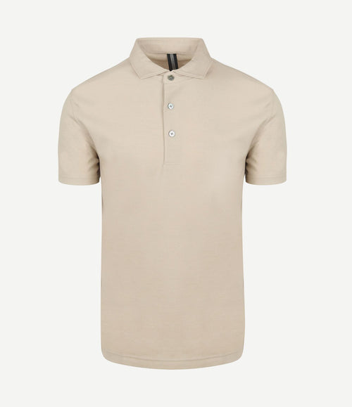 Poloshirt luxury knitted beige