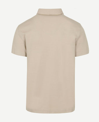 Poloshirt luxury knitted beige