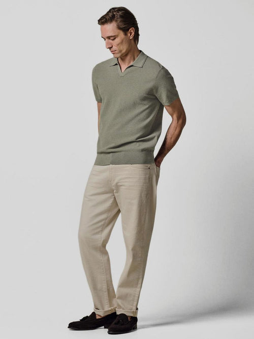 Poloshirt riva luxury structure groen