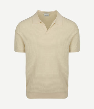 Poloshirt riva structure ecru Poloshirt riva structure ecru