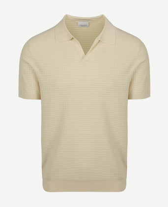 Poloshirt riva structure ecru