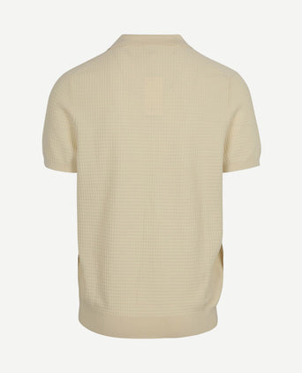 Poloshirt riva structure ecru