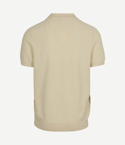 Poloshirt riva structure ecru
