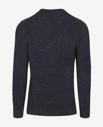 Profuomo pullover boiled wool donkerblauw