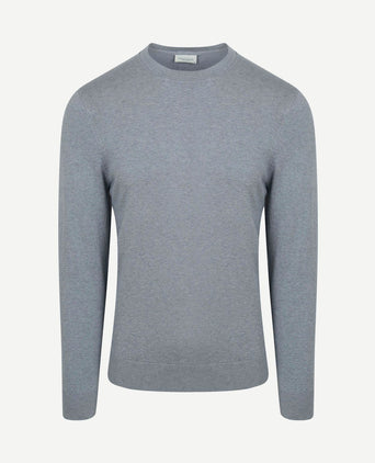 Pullover crewneck basic blauw