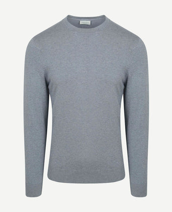 Profuomo pullover crewneck basic blauw | Regular-fit