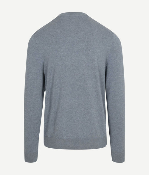 Profuomo pullover crewneck basic blauw | Regular-fit