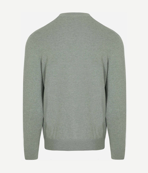 Profuomo pullover luxury basic groen | Regular-fit