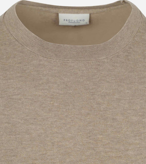 Profuomo pullover luxury beige
