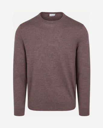 Pullover merinowol aubergine