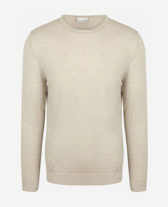 Profuomo pullover merinowol beige