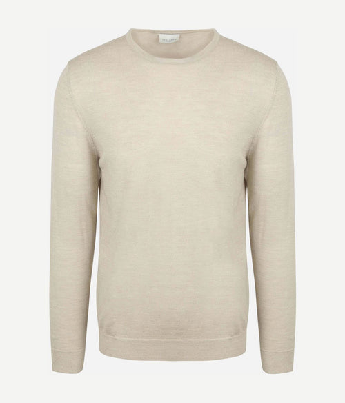 Profuomo pullover merinowol beige