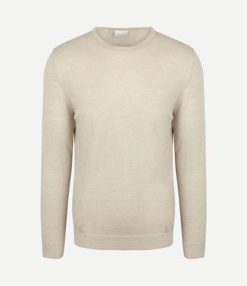 Pullover merinowol beige