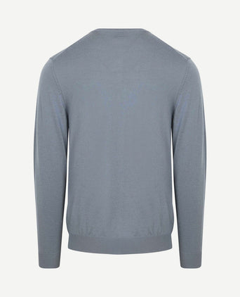 Pullover merinowol blauw