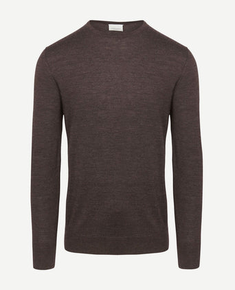 Profuomo pullover merinowol bruin