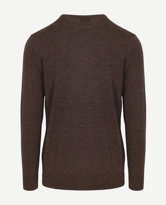 Profuomo pullover merinowol bruin