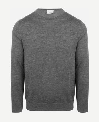 Pullover merinowol grijs