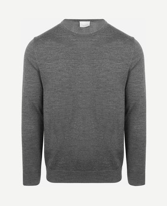 Pullover merinowol grijs
