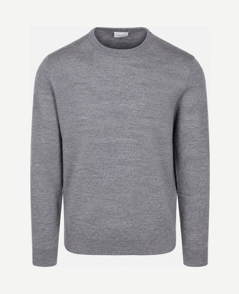Pullover merinowol grijs
