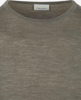 Pullover merinowol groen