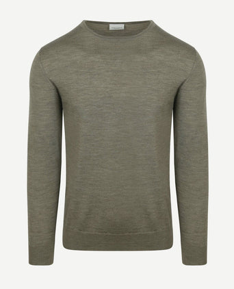Pullover merinowol groen