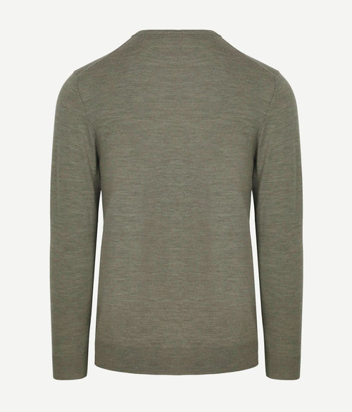 Profuomo pullover merinowol groen