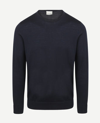 Profuomo pullover merinowol donkerblauw